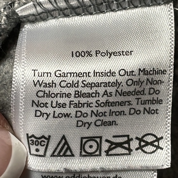 EDDIE bauer gray, zip up, teddy, fall/Winter jacket, size large, lightweight - Picture 10 of 10